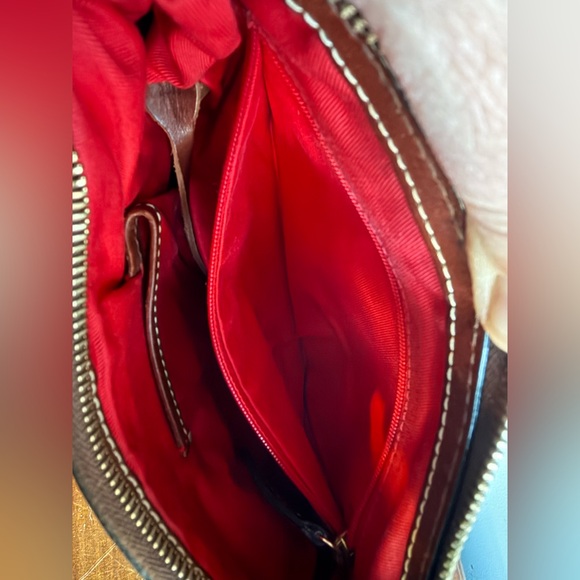 Dooney & Bourke Brown Heart Shoulder Bag - Picture 4 of 9